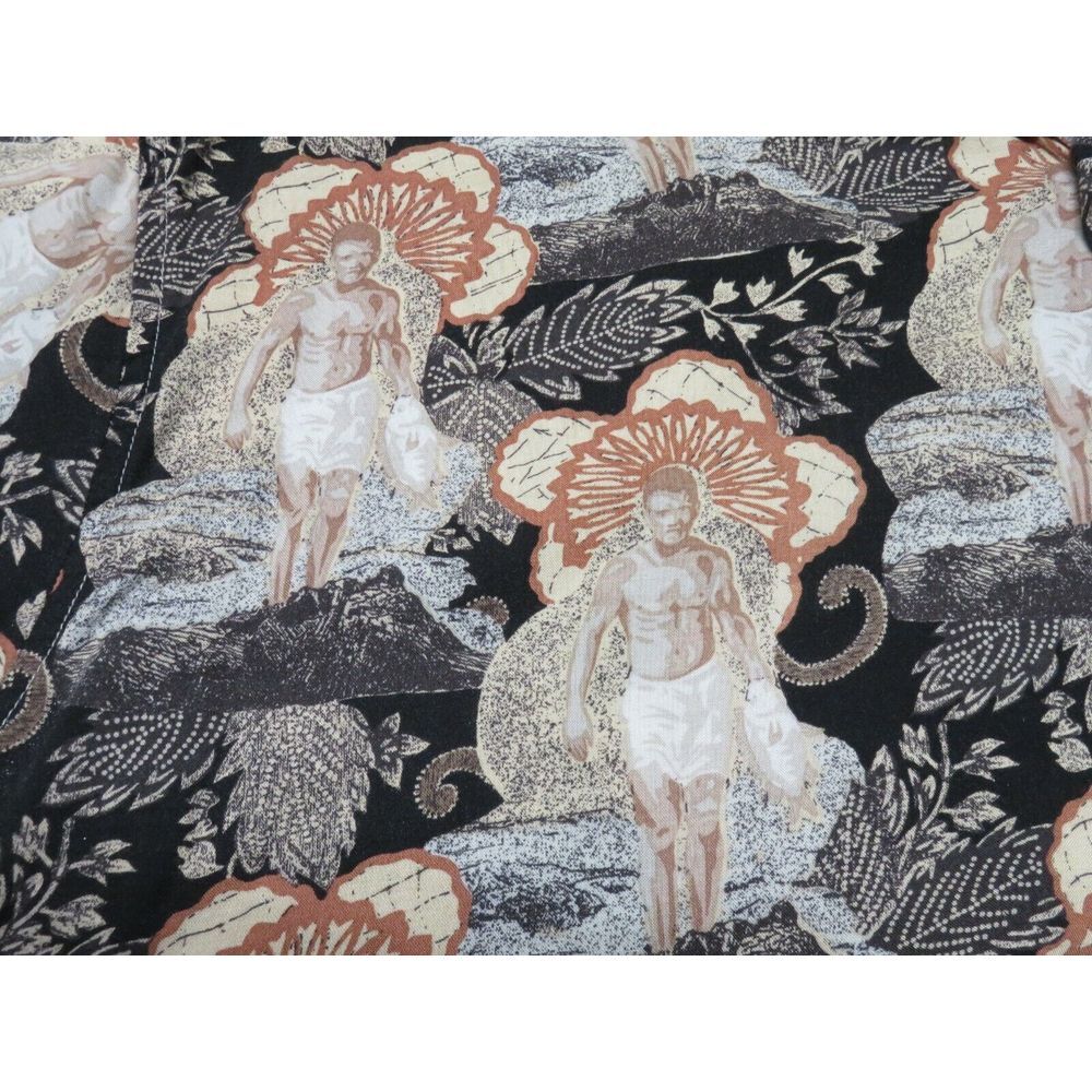 Mens Vintage NOVIN Hawaiian Rayon Shirt Short Sleeve Button Front Size XL Floral - Picture 8 of 9